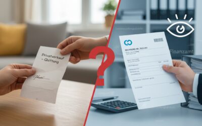 Rechnung bei Privatverkauf — besser nicht